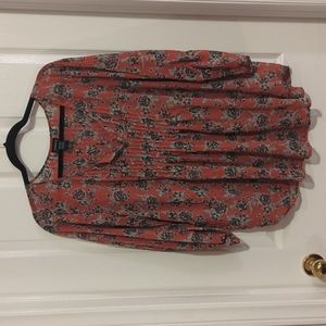 Torrid Red Floral Top Size 2 (2X)